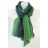 Foulard dégradé motif cachemire - Dégradé de verts