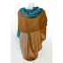 Foulard dégradé motif cachemire - Bleu / Marron