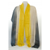 Foulard dégradé motif cachemire - Gris / Crème / Jaune