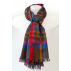 Foulard en laine à carreaux multicolore
