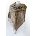 Foulard en soie - Marron et beige