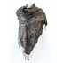 Foulard en soie - Noir argenté