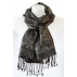 Foulard en soie - Noir argenté