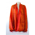 Foulard en soie - Rouge et orange