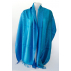Foulard en soie - Bleu turquoise bicolore
