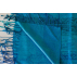 Foulard en soie - Bleu turquoise bicolore
