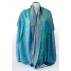 Foulard en soie - Bleu roi et turquoise
