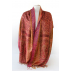 Foulard en soie - Rouge, bordeaux et marron