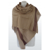 Foulard en cachemire et soie à rayures - Marron