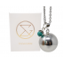 Bola de grossesse lisse - Perle Howlite teintée bleue turquoise
