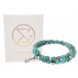 Bracelet d'allaitement - Howlite teintée bleue turquoise