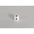 Perle en silicone pour attache tétine - lettre E