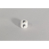Perle en silicone pour attache tétine - lettre F