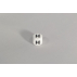 Perle en silicone pour attache tétine - lettre H