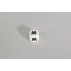 Perle en silicone pour attache tétine - lettre M