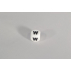 Perle en silicone pour attache tétine - lettre W