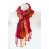 Écharpe en soie - Fushia et Orange