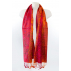 Écharpe en soie - Fushia et Orange
