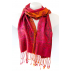 Écharpe en soie - Fushia et Orange