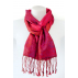 Écharpe en soie - Fushia et rouge