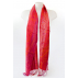 Écharpe en soie - Orange, parme et fushia