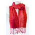 Écharpe en soie - Orange, parme et fushia