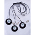 Pendentif Shungite avec Aigue-Marine