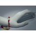 11.52Bracelet Alix aux perles céramique EM (fuchsia)