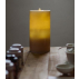 Bougie fontaine aquazen 20 cm en cire brossée couleur miel