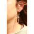 Boucles d'oreilles "Spirale" en argent foncé