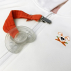 Attache Tétine en Coton Bio Teddy Fraise