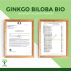 Ginkgo Biloba Bio - Complément alimentaire - Mémoire Concentration Circulation - Fabriqué en France - Certifié écocert - 200 gélules