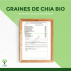 Graines de Chia Bio - Superaliment - Graines de Qualité Premium - Conditionné en France - Vegan - Certifié par Ecocert - BIOPTIMAL - 1 kg