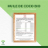 Huile de Coco Bio Extra Vierge Naturelle - Pour Cheveux Corps Peau Visage Lèvres - Cuisson des Aliments - 1 kg