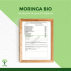 Moringa Bio - 100% Feuilles de Moringa Oleifera en Poudre - Glycémie - Conditionné en France - Vegan - Certifié écocert - 100g 