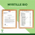 Myrtille Bio - Complément alimentaire - Yeux Clarté visuelle - Fabriqué en France - Vegan - Certifié par Ecocert - 60 Gélules