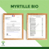 Myrtille Bio - Complément alimentaire - Yeux Clarté visuelle - Fabriqué en France - Vegan - Certifié écocert - 2X60 gélules