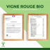 Vigne rouge Bio - Complément alimentaire - Jambes lourdes Circulation sanguine - Fabriqué en France - Certifié par Ecocert - 60 gélules