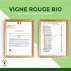 Vigne rouge Bio - Complément alimentaire - Jambes lourdes Circulation sanguine - Fabriqué en France - Certifié écocert - 2X60 gélules