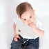 Bavoir en Coton Bio Blanc