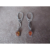 Boucles d'oreilles Ambre et argent