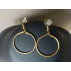 Boucles d'oreilles "Créoles 3 cm" en Or végétal du Brésil 