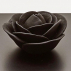 Boîte décorative en bois et porcelaine / BLACK ROSE 