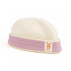 Bonnet de Naissance en Coton Bio Blanc et Rose