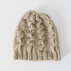 Bonnet torsades pour homme et femme, 100% coton biologique de couleurs naturelles
