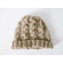 Bonnet torsades pour homme et femme, 100% coton biologique de couleurs naturelles