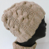 Bonnet torsades pour homme et femme, 100% coton biologique de couleurs naturelles