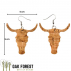 Boucles d'oreilles en liège "Buffalo" - Bijoux Vegan