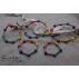BRACELET Bois noisetier & Graines açaï - "Arc-en-ciel" (Chakra)