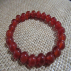 Bracelet en cornaline 8mm